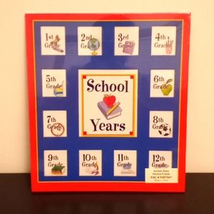 School Years K-12 Grade Picture Frame